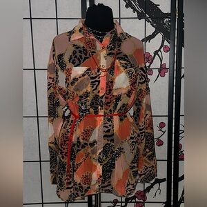 NWT Scarf Print top